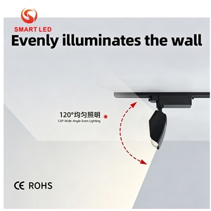 Projecteur mural LED COB CE ROHS 20W 30W, éclairage de fond et de surface 60 °   Spotlight sur rail à 2, 3, 4 ou 6 fils DALI - Product Image 6