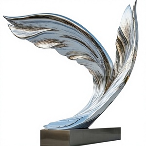 Escultura Art Deco de Acero Inoxidable Personalizada de Alta Calidad ANW6189 con Artesanía Superior para Decoración Metálica para Aniversario - Product Image 1