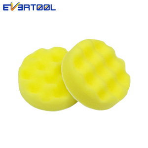 Evertool 3 inch Vàng Buffing Pad <span class=keywords><strong>Sponge</strong></span> Foam xe đánh bóng <span class=keywords><strong>Sponge</strong></span> Pad cho hành động kép đánh bóng - Product Image 5