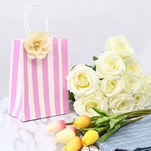 <b>Gifts</b> <b>Small</b> Stripe Paper Bags for Party Goodie Birthday Wedding Business Shopping Eco-friendly Durable Strong Paper Bags - Product Image 4