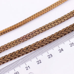 Collares de cadena para mujer DIY, cola de zorro de cobre amigable, la mejor cadena de joyería, rollos de cadena de acero inoxidable de alta calidad para <span class=keywords><strong>judío</strong></span> DIY - Product Image 6