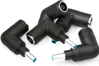 Chargeur adaptateur pour ordinateur portable 19.5V pour 7.4 5.0mm à 4.5 3.0mm adaptateur de convertisseur de chargeur d'alimentation cc connecteur à Angle droit pour HP Blue Tip