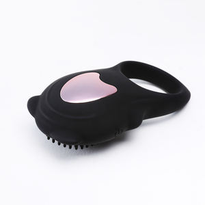 Aite Leuke Tepel Cock Ring Vibrator Sex Toy Vertraging Voortijdige Ejaculatie Penis Jelly Ringen Mannelijke Vibrerende Ring - Product Image 6