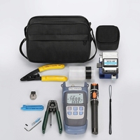 FTTH Glasfaser-Werkzeugset mit Optischem Leistungsmesser AUA-6S, Glasfaser-Schneider, Glasfaser-Abisolierer, VFL, Glasfaser-Spleiß-Installationswerkzeug-Set