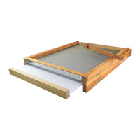 Neuer Witbee Bienenstock mit eingetauchtem Bienenwachs, 10-Rähmchen-Langstroth-Unterboden aus chinesischer Tanne, PVC-Tablett, Edelstahlgitter für die Bienenzucht