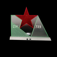 Exhibidor de Botellas de Vino con Logotipo Personalizado de Fábrica, Barra LED, Glorificador de Botellas de Vino, Exhibidor de Licores, Acrílico, Lujoso, Ecológico, Moderno