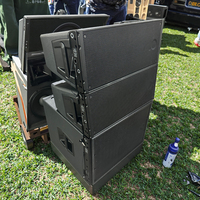 Haut-parleur compact professionnel Active Line Array 2x10 "HDL20A avec amplificateur de crête 700W RMS/1400W compatible avec son surround