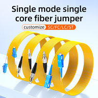 Cordon de raccordement fibre optique simple mode simplex SIXIANTO LC vers LC 1m/3m/5m Longueur personnalisée 5G DC 5V FTTH APC-FC UPC