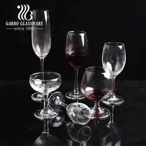 Premium Lead free crystal Cabernet Bordeaux Goblet Sparking Flutes Universal Champagne Stemware red wine glass custom