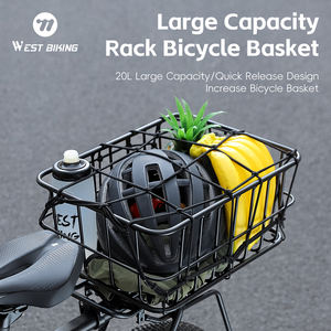 WEST BIKING <span class=keywords><strong>Portaequipajes</strong></span> Trasero para Bicicleta, Cesta de Gran Capacidad, Liberación Rápida, 20L - Product Image 6