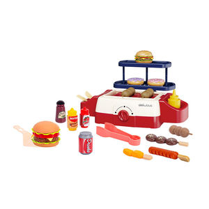 Juego de Juguetes de Barbacoa de Plástico para Niños con Efectos de Sonido y Luz, Juego de Roles, Habilidades Sociales, Motricidad Fina, STEAM, Regalo Educativo Preescolar - Product Image 1