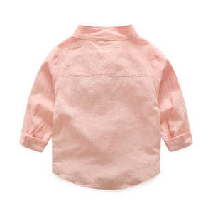 CUSTOM Bangladesh Boys Casual cuello mandarín sin mangas 100% Camisa de algodón con tela transpirable de secado rápido para primavera otoño - Product Image 2