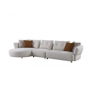 Ensemble de meubles modulaires multi-sièges de style moderne européen minimaliste Chesterfield canapés en tissu éponge pour le salon d'hôtel - Product Image 2
