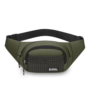 Bolso de pecho deportivo para hombre S Sport, nailon, multicapa, portátil, para uso diario al aire libre, gris, negro, verde militar, azul oscuro - Product Image 4