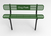 Équipement d'activités de parc canin extérieur cours d'entraînement d'agilité pour animaux de compagnie banc pour chien en métal élargi