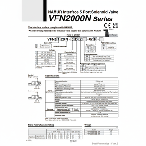 Válvula de control de válvula de solenoide de válvula neumática SMC - Product Image 1