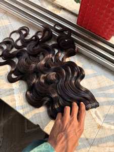 Extensiones de Cabello Humano Natural Ondulado del Sur de la India, de un Solo Donante, Trama Virgen, Calidad Premium, Suaves, para Peinados Modernos - Product Image 1