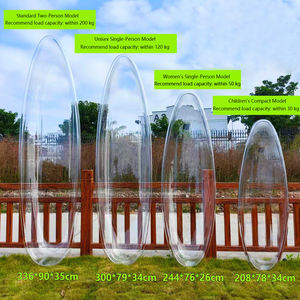 Nouveau <span class=keywords><strong>bateau</strong></span> transparent, <span class=keywords><strong>bateau</strong></span> Kakay clairement invisible avec de nombreuses personnes sur l'eau, kayak cristallin, kayak transparent comme du cristal - Product Image 3