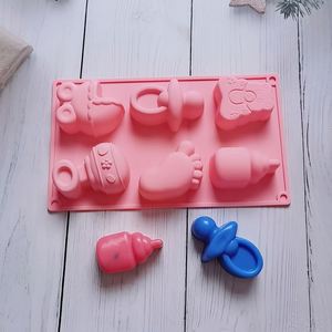 Molde de Silicona Personalizado de 6 Cavidades con Forma de Biberón para Bebés, para Dulces, Pudín, Chocolate, Jabón Hecho a Mano - Product Image 6