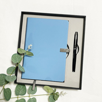 Ensemble de boîtes cadeaux pour carnet personnalisé - Cahiers en cuir PU A5, agenda, livre avec logo imprimé, fournitures de bureau pour la vente en gros