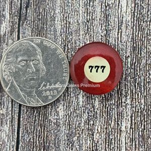 Unique Lucky 777 Número Imagen Cab Dobletes Piedras preciosas sueltas para diseñadores de joyas Pendientes hechos a mano Collar Colgante Anillo - Product Image 1