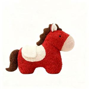 Creative New Year Horse Year throw <b>pillow</b>, uniquely shaped plush toy, <b>sofa</b>, living room, Spring Festival decoration, New Year - Product Image 5