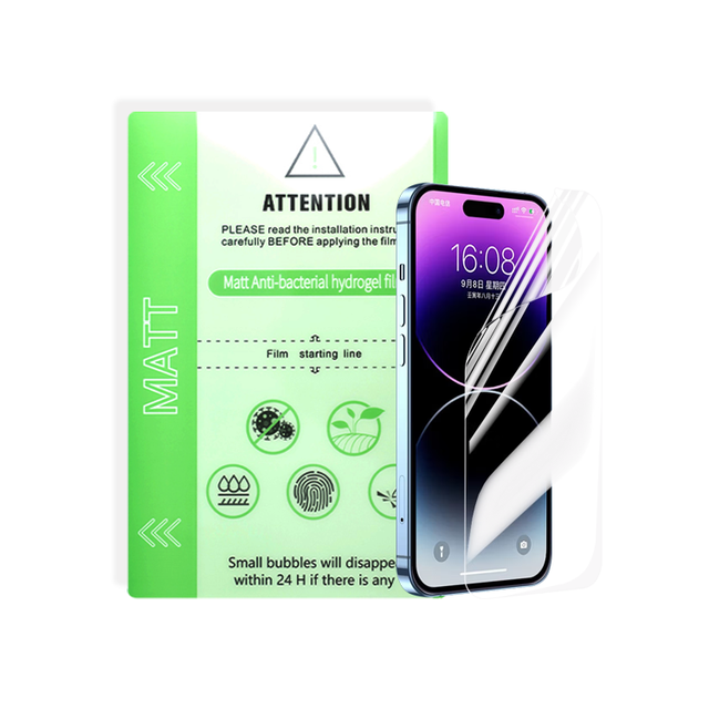 Use Area 90mm*180mm HD Clear Matt Universal Anti-bacterial Tpu Screen Protector  Antimicrobial Hydrogel Sheet for Mobile Phone