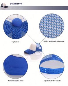 Kids 5 Panels <b>Foam</b> <b>Padded</b> Trucker Hat Mesh Cap Printed Logo Available Advertising Cap Baseball Cap for Children - Product Image 6