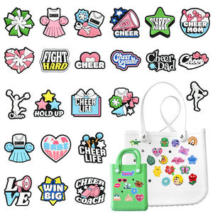 Prodotti all'ingrosso In massa su misura cheerleader allegria su <span class=keywords><strong>scarpe</strong></span> Charm accessori per <span class=keywords><strong>scarpe</strong></span> di lusso Designer Charm Pvc Charm per <span class=keywords><strong>scarpe</strong></span> - Product Image 5