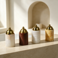 Brûleur d'encens en onyx naturel, brûleur de Bakhoor en pierre solide pour Ramadan, Aïd, Majlis, décoration arabe pour la maison, vente en gros d'usine OEM