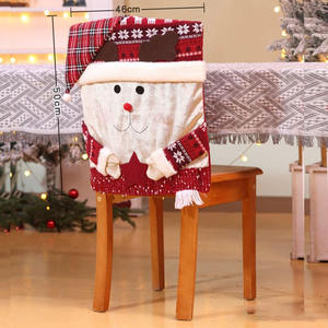Housses de <span class=keywords><strong>chaise</strong></span> de Noël Décoration de Noël Poupées Housses de <span class=keywords><strong>chaise</strong></span> Ornements décoratifs Maison <span class=keywords><strong>Chaise</strong></span> Tabouret Couvre - Product Image 5