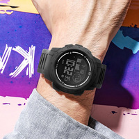 Reloj de Pulsera Electrónico TOMI T222, Diseño de Esfera Redonda, Caja de Plástico, Correa de PU, Resistente al Agua, Reloj Deportivo de Moda