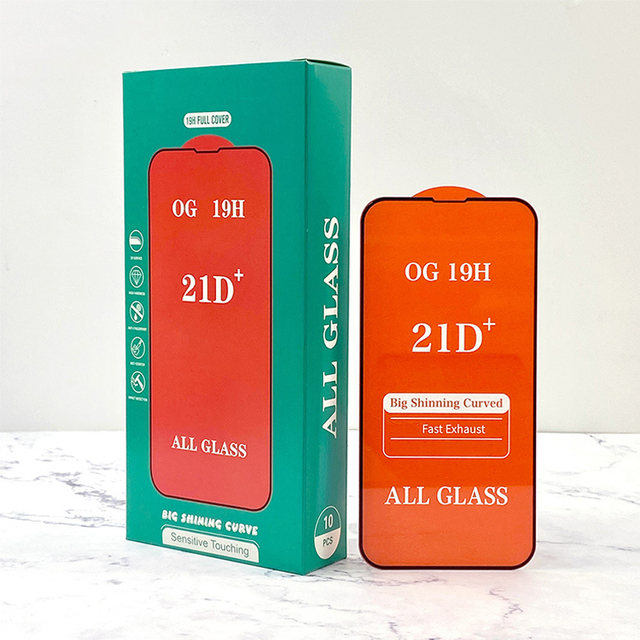 9h 21d for iPhone 17 Air 16 15 14 13 12 11 Pro Max Full Coverage Full Glue Tempered Glass Screen Protector for Mobile Phone Film