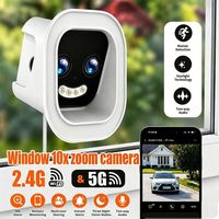 Caméra de sécurité intérieure 2026 O Kam Pro 2K 3MP à double objectif avec zoom 10x, Wi-Fi 2.4G/5G, vision nocturne, alarme de mouvement, mini-caméra de surveillance