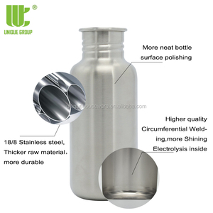 Klean <span class=keywords><strong>Kanteen</strong></span> Bouteille d'eau classique en acier inoxydable 12oz 18oz 27oz 40oz Conception unique Adultes 18/8 Matériau Poli Sans danger pour l'ébullition - Product Image 2