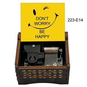 Caja de Música de Madera con Melodía '<span class=keywords><strong>Dont</strong></span> <span class=keywords><strong>Worry</strong></span> Be Happy', Regalo para Niños, Amigos, Familiares y Enamorados, Decoración para el Hogar - Product Image 6