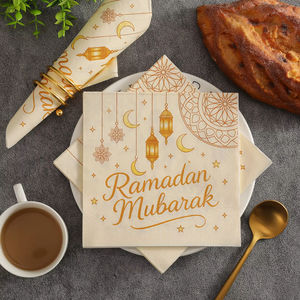 Paquete de 20 Servilletas de Papel para Ramadán, Celebración Festiva Musulmana, Servilletas Desechables - Product Image 2