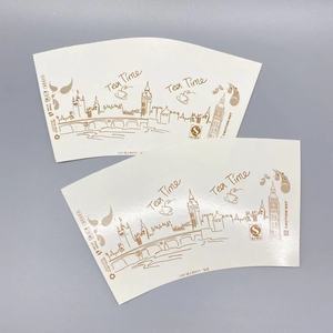 Matériaux bruts pour gobelets en papier 150 g/m² à 300 g/m², éventails de gobelets en papier enduits de PE avec impression 1 à 7 couleurs - Product Image 4