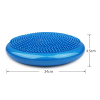Coussin d'équilibre en PVC rempli d'air Disque de massage pour l'entraînement Fitness Yoga Tapis d'exercice portable