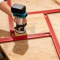 Riel guía ajustable OEM de 40/60/80 cm para fresado, ranurado y grabado, soporte auxiliar para bricolaje en carpintería