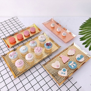 Decorazione di cerimonia nuziale 10 "Round Dell'<span class=keywords><strong>oro</strong></span> Dello Specchio del Metallo Della <span class=keywords><strong>Torta</strong></span> Stand - Product Image 2