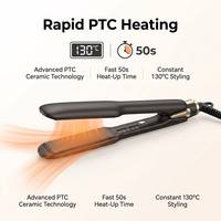 Lisseur à cheveux en céramique professionnel, chauffage rapide PTC, température LED, plaque large de 30 mm, style électrique pour salon