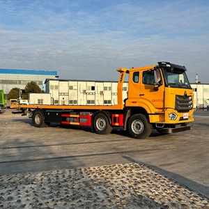 Howo 6x2 Flatbed tamirci çekme yol acil kurtarma için kurtarma aracı 18 Ton Rollback çekme kamyon - Product Image 6