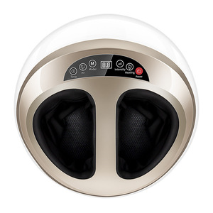 Electric <b>Foot</b> <b>Massager</b> With Heat Therapy For <b>Foot</b> And Leg Massage Plug-In Timing Function White Black Gold - Product Image 2
