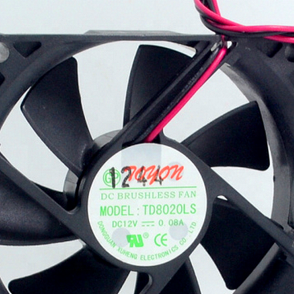 Ventilateur Silencieux 80x80x20mm TD8020LS DC12V 0.08A - Ventilateur 8cm Ultra Discret Pour PC, Électronique, Projet DIY