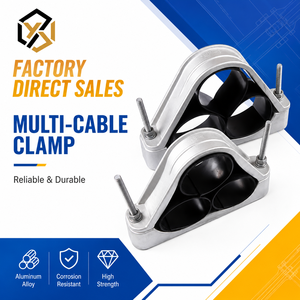 Fabricant, fournisseur et distributeur de serre-câbles trefoil en aluminium, robustes et de qualité supérieure - Product Image 1