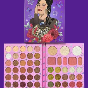 Paleta y Lápiz Labial Selena de Bajo MOQ con Precio de Fábrica, Sombra de Ojos de Larga Duración y Alta Pigmentación de Selena Quintanilla - Product Image 1