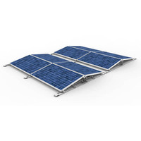 Structure de montage de support de panneau solaire en aluminium Conception de modules PV encadrés Système d'installation sur le toit pour panneaux solaires