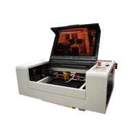 Machine de gravure laser CO2 micro 3020 300*200mm 40W 50W pour la fabrication de tampons en caoutchouc et la gravure 3D de photos sur cristal pour matériaux en bois - Agent d'usine