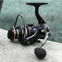 Rapport de vitesse 5.2 alliage d'aluminium 1BB Anti Reserve Spinning Fishing Reel Max Drag 8kg Big Line Capacity Spinning Reel